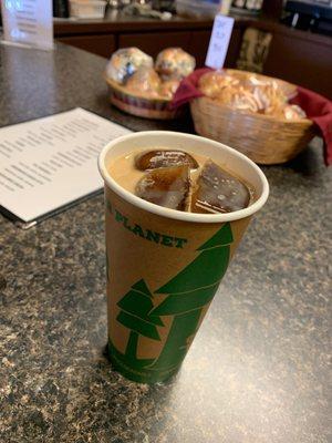 "Perky turtle" Iced Coffee