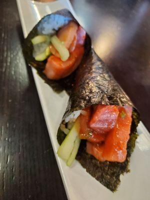 Spicy Blue Fin hand roll