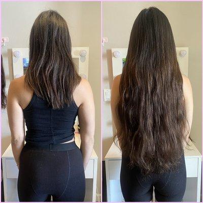 Heavenly 24" Micro Bead Extensions! Stunning European buttery hair :)