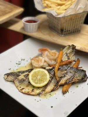 Grilled Bronzino