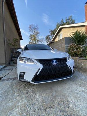 My grill and bumper after the repairs!! Looks amazing!