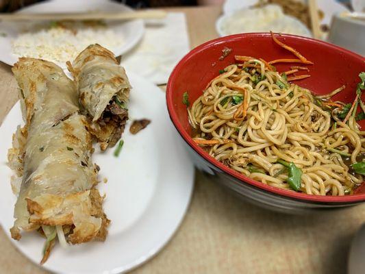 Peking spiced beef wraps - Peking noodle with bean sauce