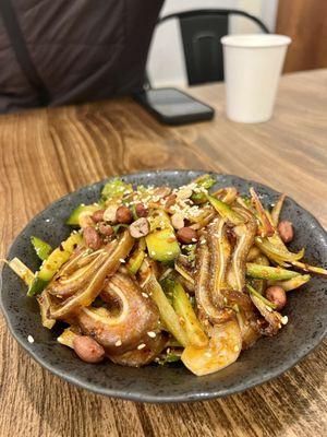 Salad Pig Ears with Chili Sauce