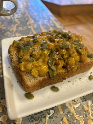 Chickpea toast