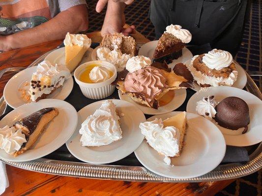 Dessert platter