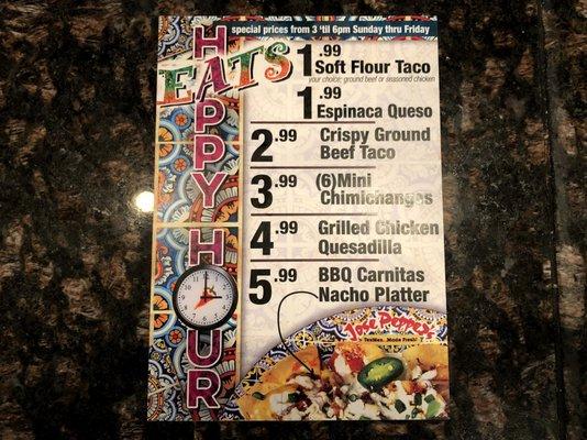 Happy Hour Food Specials