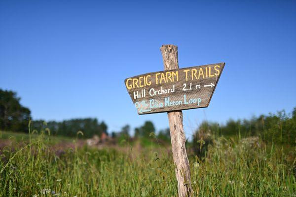 Bring your boots and head out for a walk along our 4 miles of walking trails. The trails wrap through pasture, orchard, and woods.