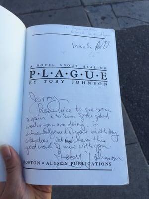 An autographed book