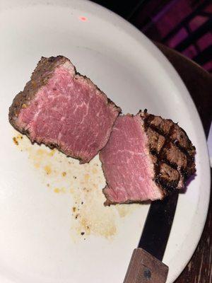 Filet mignon I like it rare