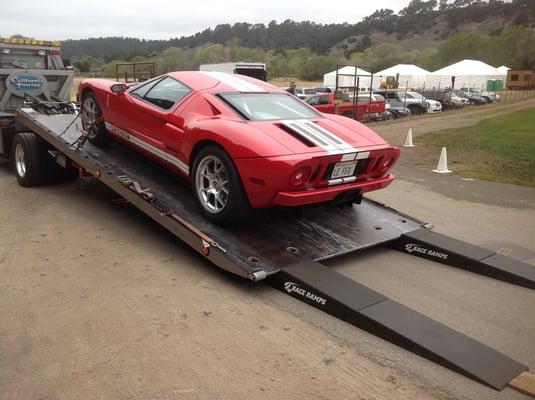 GT40 Pebble Beach
 Note: ramps for low cars