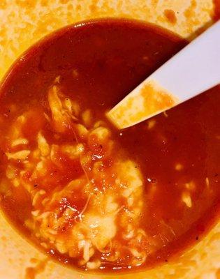 23. Tomato Soup with Melted Cheese