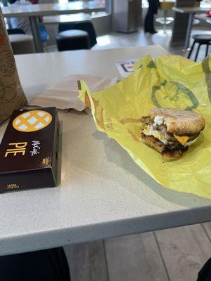 Sausage & Egg McMuffin and Cookies & Creme Pie