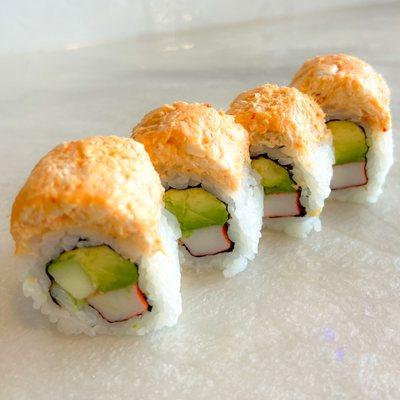 California Roll W/ Spicy Cooked Albacore