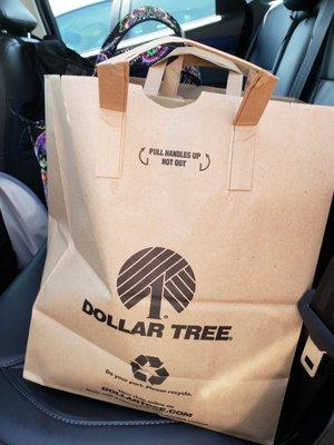 Using paper bags instead of plastic!!! Bless them!!!