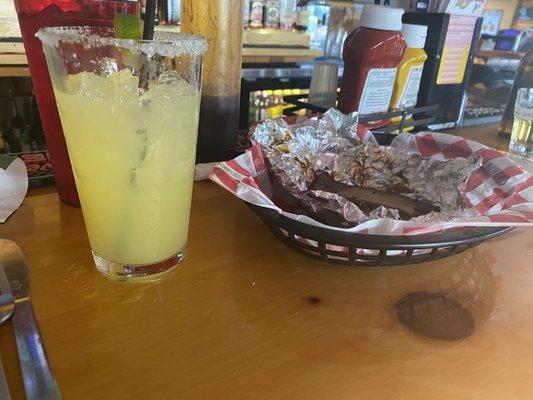 Margarita and brisket