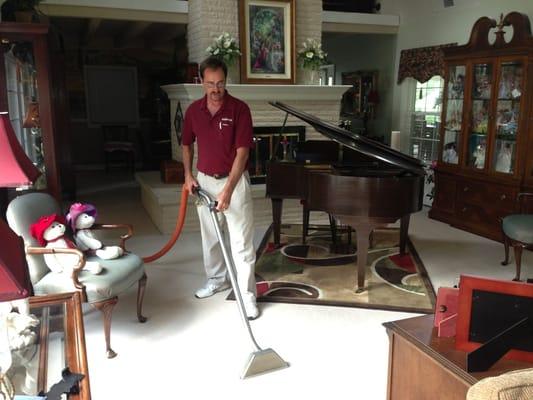 Deep cleaning carpets