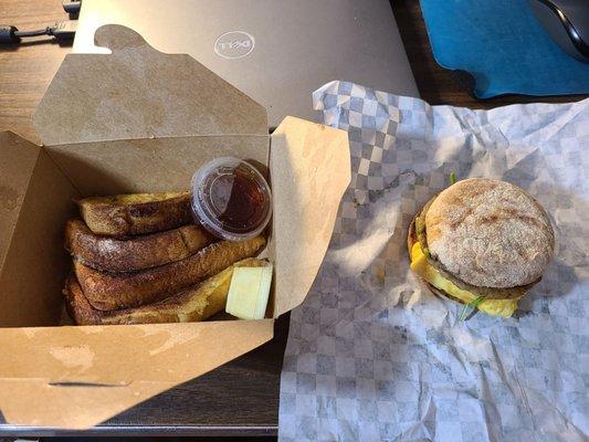 French toast and English muffin!