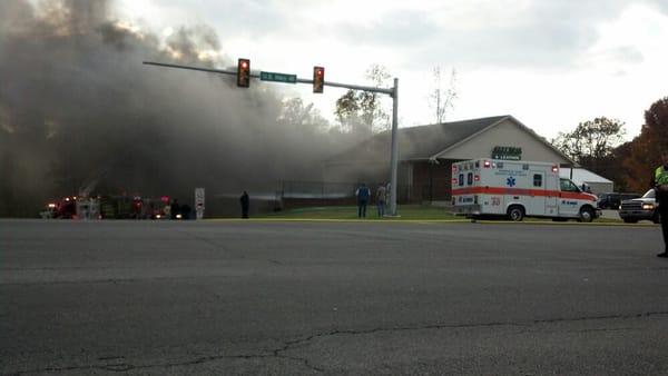 Fire at Guns & Leather