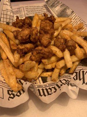 Gator and Cajun fries.