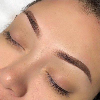 Healed results for Ombre Powder Brow's. Semi-permanent lasts 1-3 years.