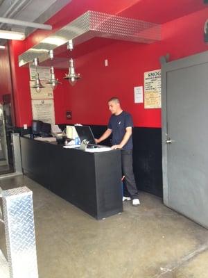 Our Manager Shawn hard at work