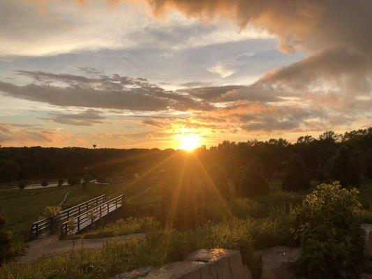 Overlook at sunset