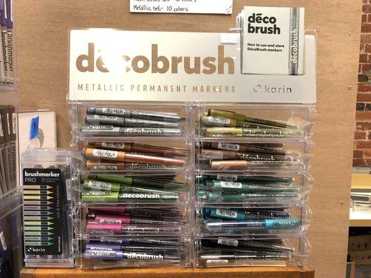 DecoBrushes water based metallic markers