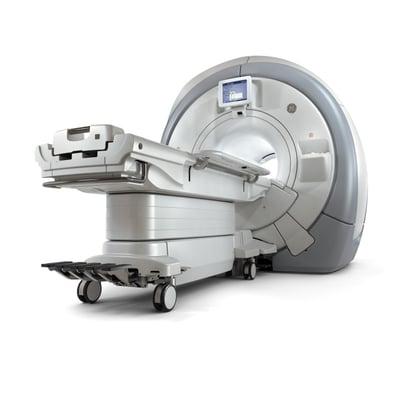 Experience the balance of advanced technology and comfort during your next MRI exam with the GE Optima MR450W 1.5T.