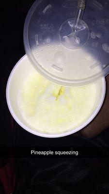 Pineapple  slushy