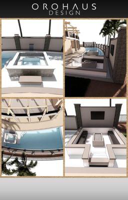 Custom swimming pool design done for our clients in Stevenson Ranch.