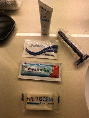 Cheap toiletries