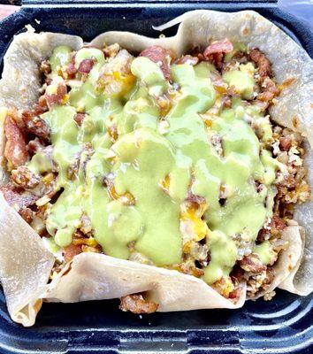 Ultimate Breakfast Bowl w/Guac Sauce! Get 2 sauces or more!