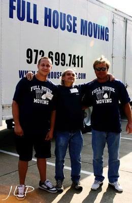 One of the Full House Moving crews delivering 10,000 pounds of food to the Network of Community Ministries Food Bank.