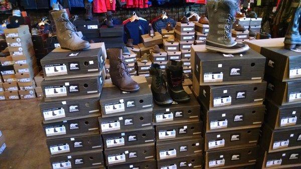 Nice selection of boots for women.