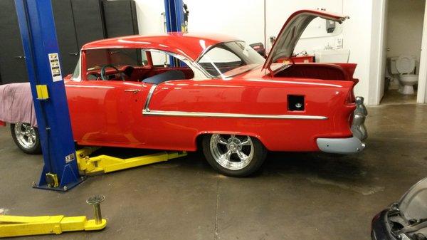 1955 Chevrolet Bel-Air, we did all the final electrical work on this and got it running for the first time during the restoration