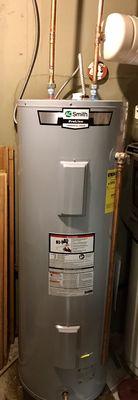 Water Heater installed