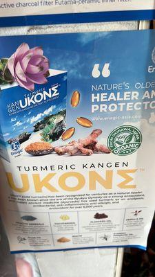 Ukone turmeric by Kangen water  $59 box Free Shipping in USA  Please contact Han  808-729-2893 Good for your health