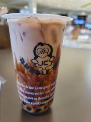 My favorite type of Bubble Tea, Original Milk Tea with the brown sugar on the sides.