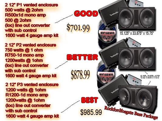 rockfordfosgate car audio adding subwoofer/enclosure and amp and line out converter for oem/factory audio systems