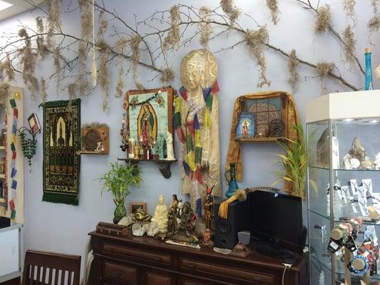 We've made spiritual altars to many faiths throughout the store.