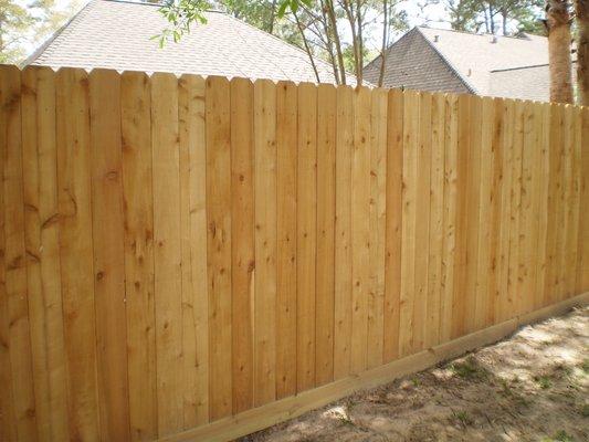 Fence Washed of Grey and Black Mildew.