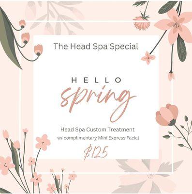 Indulge yourself in our Headspa Special!!