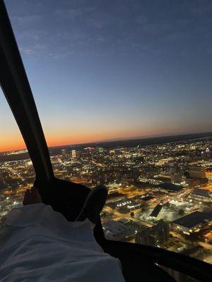 Downtown Memphis and the bridge from my helicopter.   I was transferred from OB to The Med in less than 10 mins.