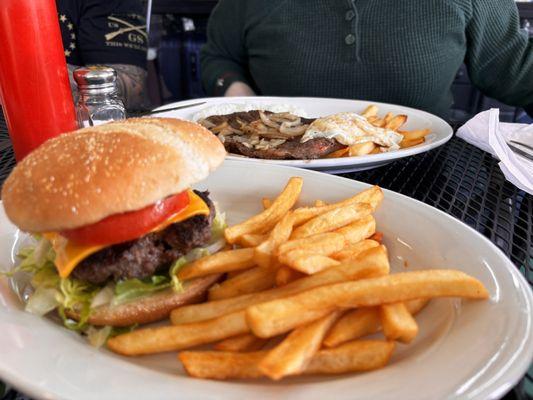 Big Cheeseburger with Fries