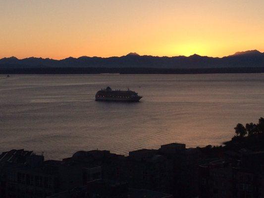 View from the rooftop deck