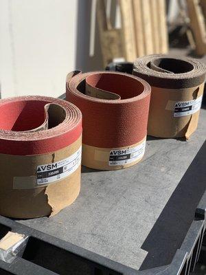 Edge grinder belts