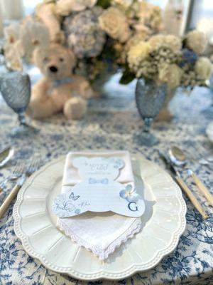 Baby shower styling and design