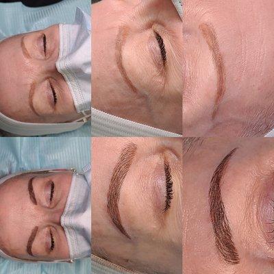 Permanent brow touch up