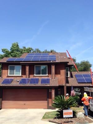 Petersendean installing Solar panels on our home