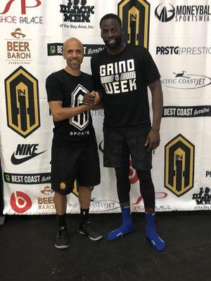 I run the healing/training room at Draymond Green's Grind Week